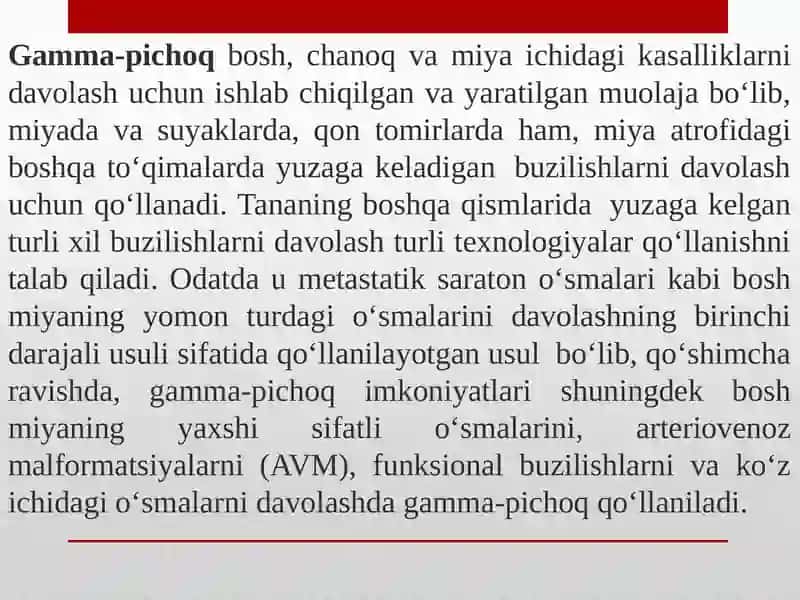 Gamma-pichoq va CyberKnife 4