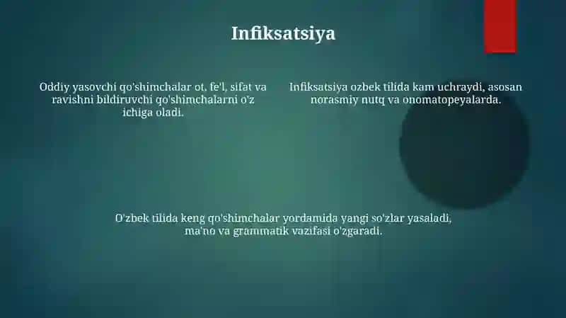 Oʻzbek tili derivatsiyasi 4