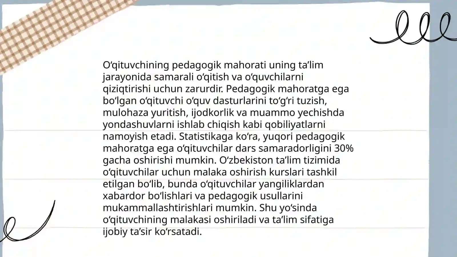 Pedagogik mahorat haqida tushuncha 4