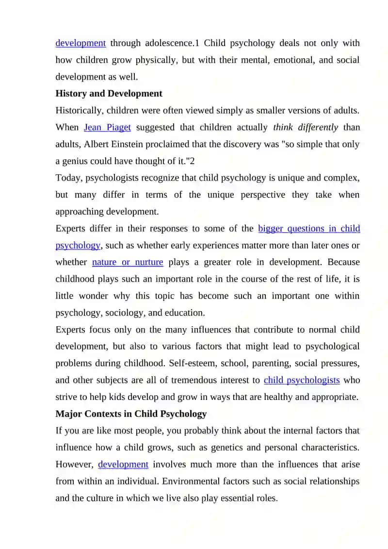 Understanding Children Psychology 4