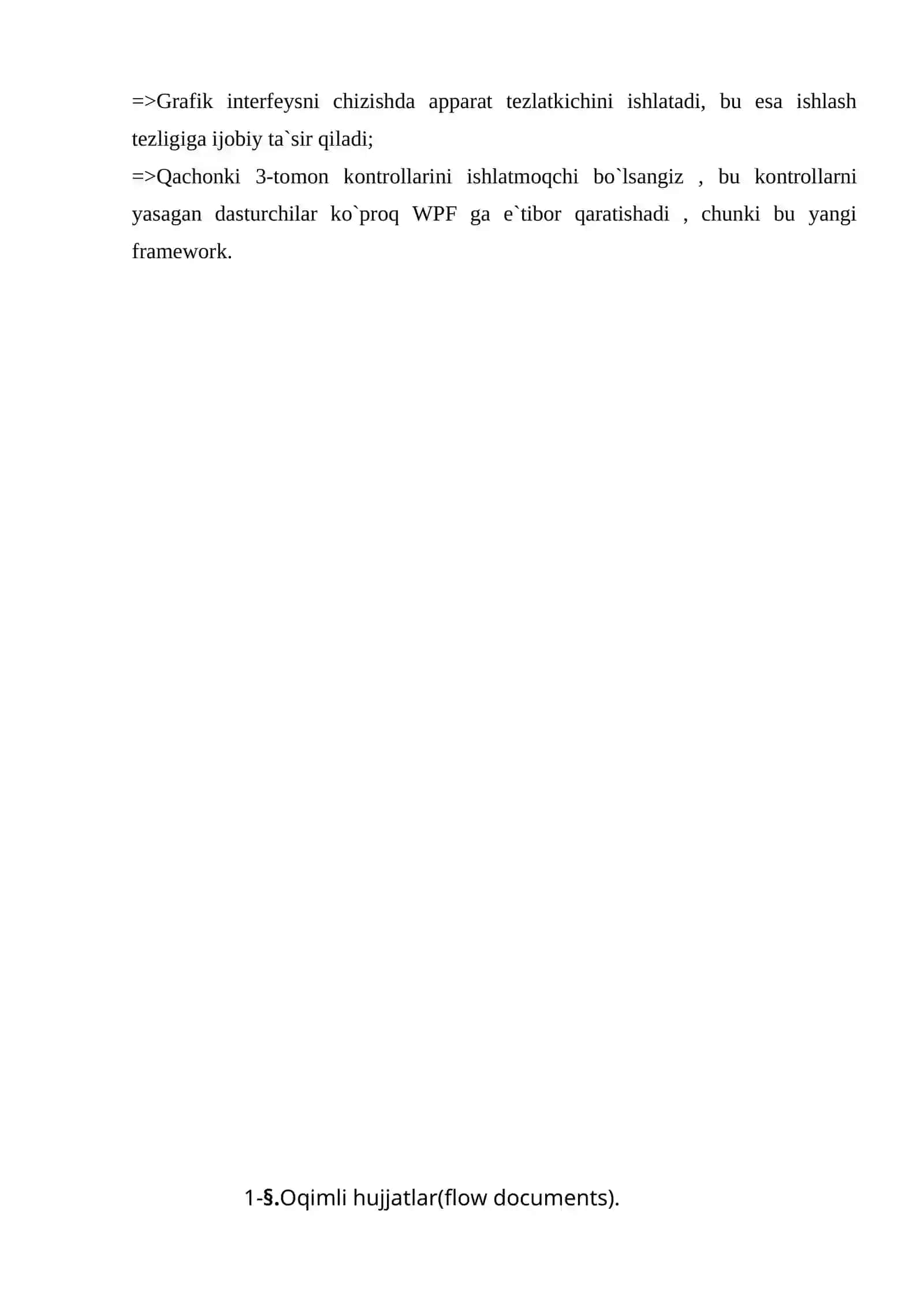WPF da hujjatlar bilan ishlash 4