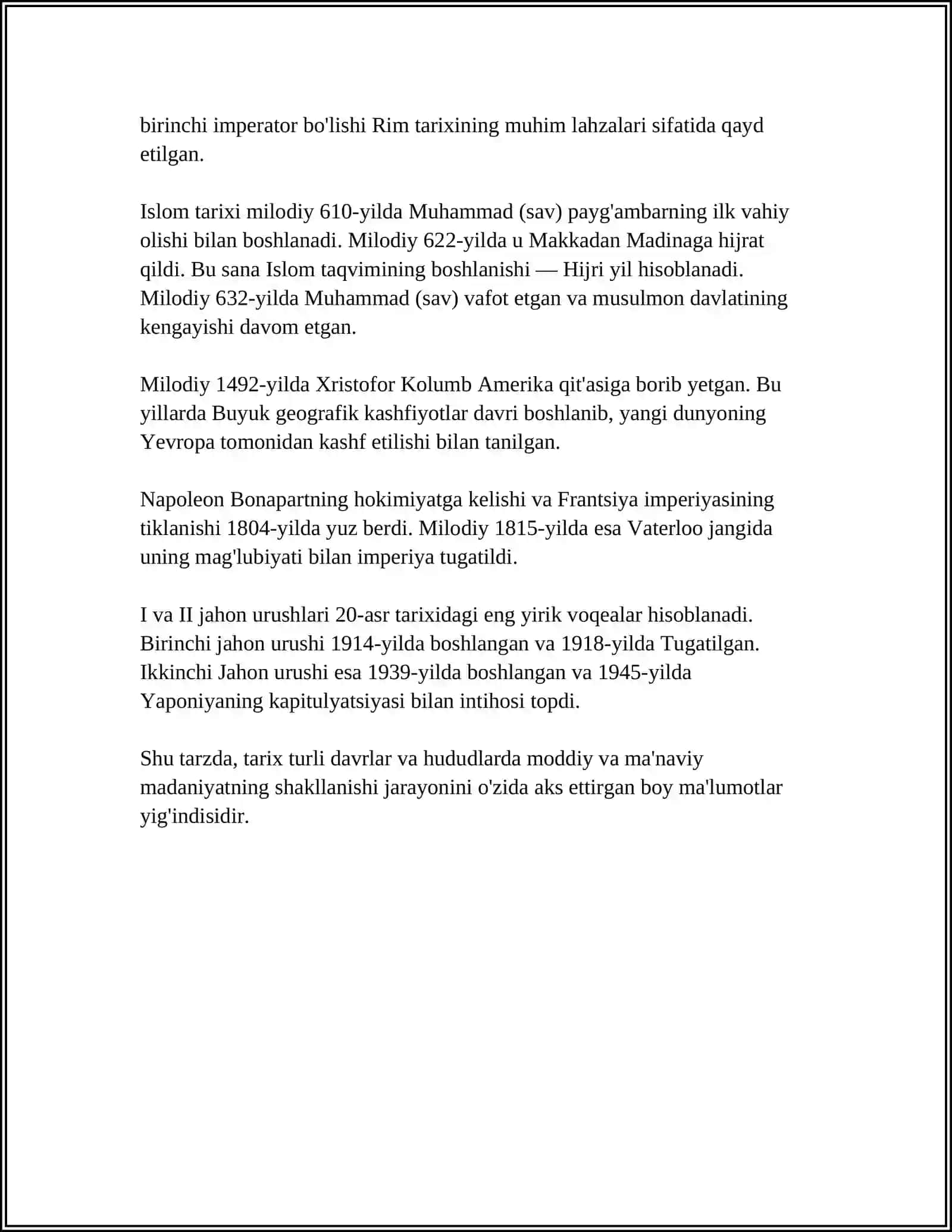 MUSTAQIL ISH Mavzu: TURKMANISTON RESPUBLIKASI 4