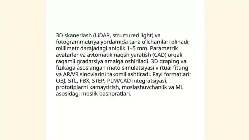 Yengil kiyim tikish texnologiyasini innovatsion usullari 4