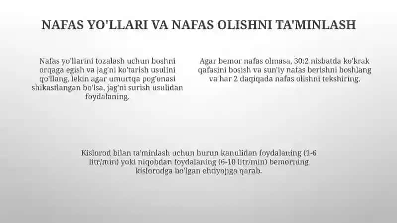 Shikastlangan bemorlarni parvarish qilish asoslari 4