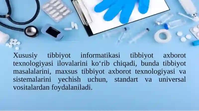 Tibbiyot masalalarini yechishda axborot-kommunikatsiya texnologiyalari 4