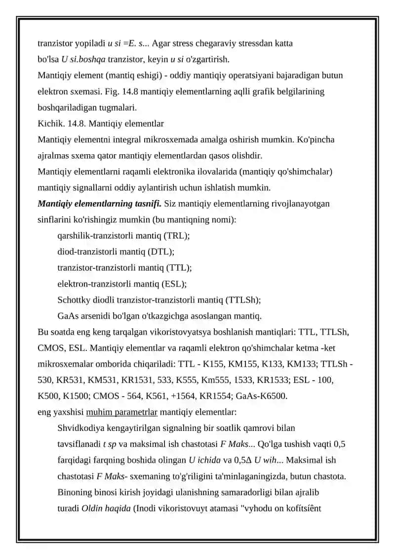 Bipolyar tranzistorlar va ularning asosidagi kalitlar 4
