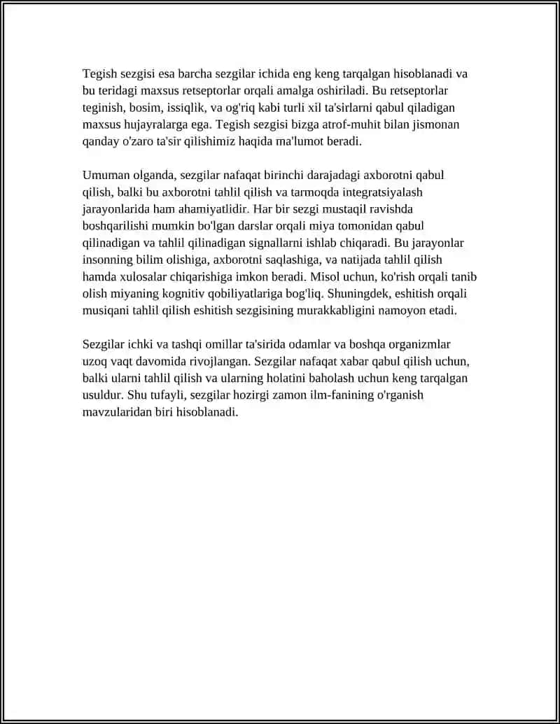 SEZGILAR HAQIDA UMUMIY TUSHUNCHA 4