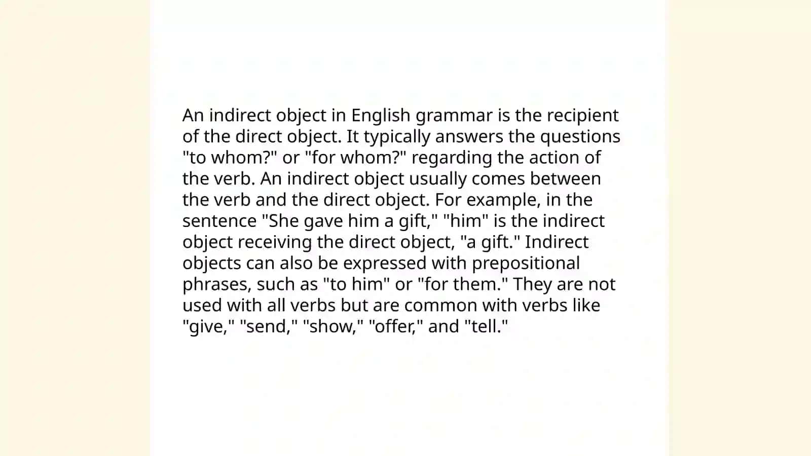 Verbs Objects and complements 4