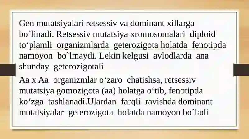 Xromosoma va genom mutatsiyalari 4