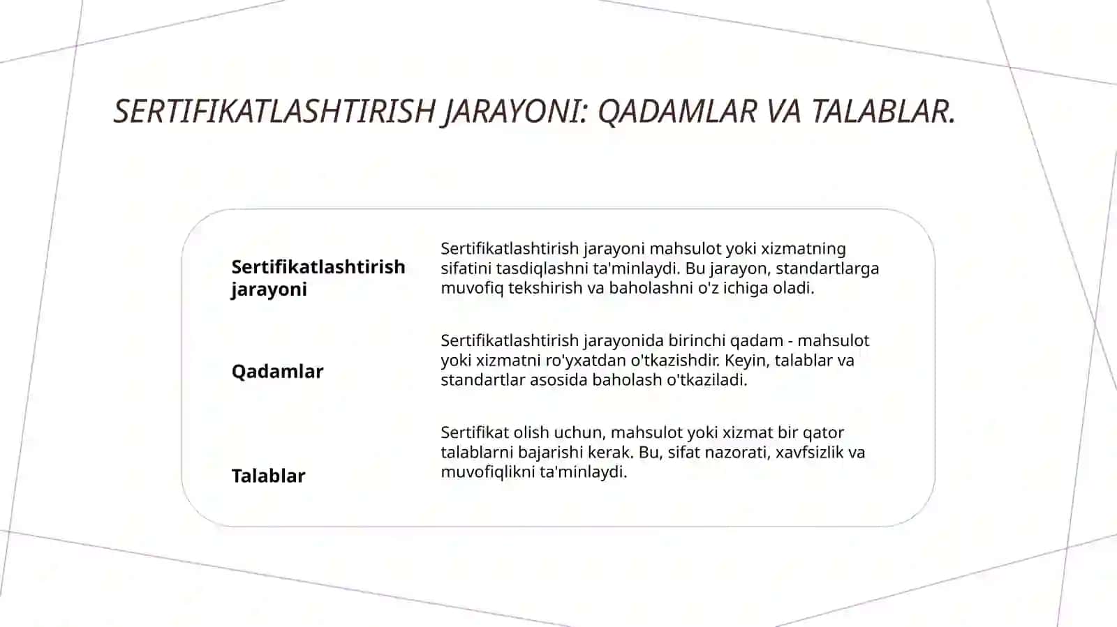 Oʻzbekiston sertifikatlashtirish milliy tizimi 4