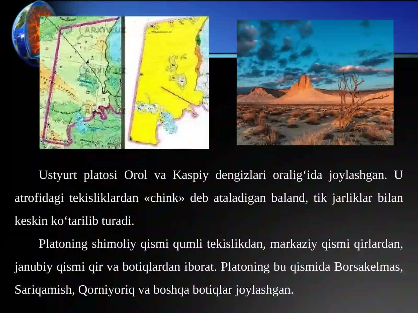 Yer yuzasi tuzilishining asosiy xususiyatlari 4