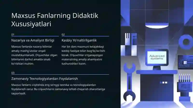 Maxsus Fanlarni O'qitishda Didaktik Tamoyillar va Qoidalar 4