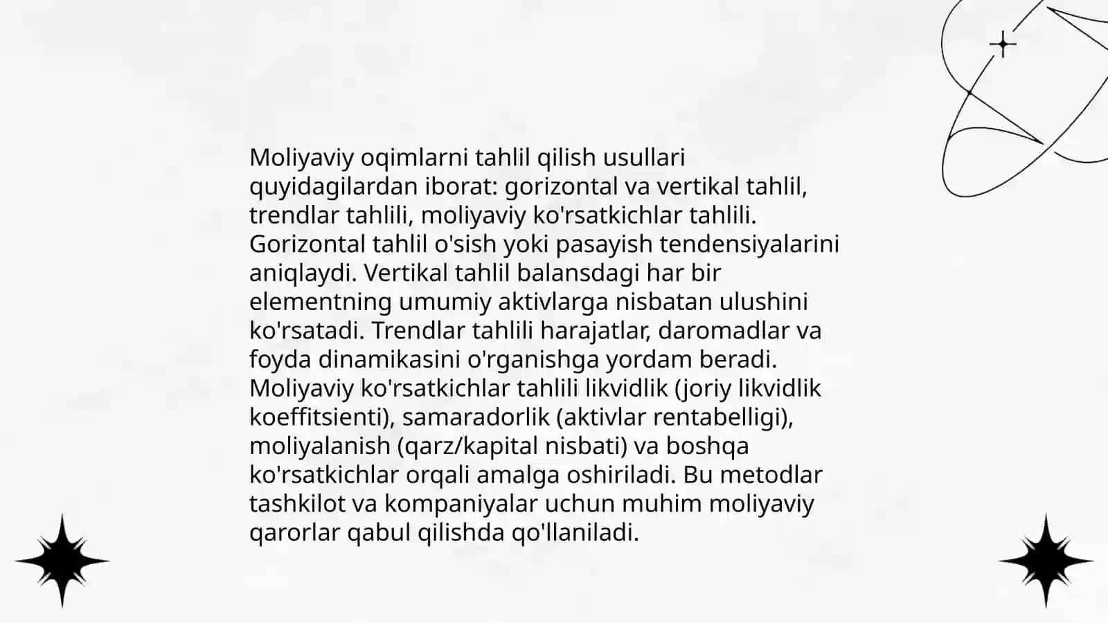 Moliyaviy oqimlar va ularni boshqarish 4