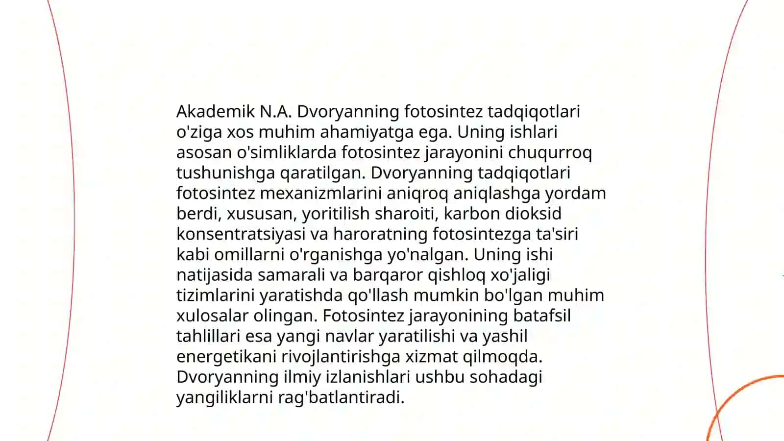 O'simliklar fiziologiyasiga hissa qo'shgan o'zbek olimlarini borgan ilmiy tadqiqot ishlari 4