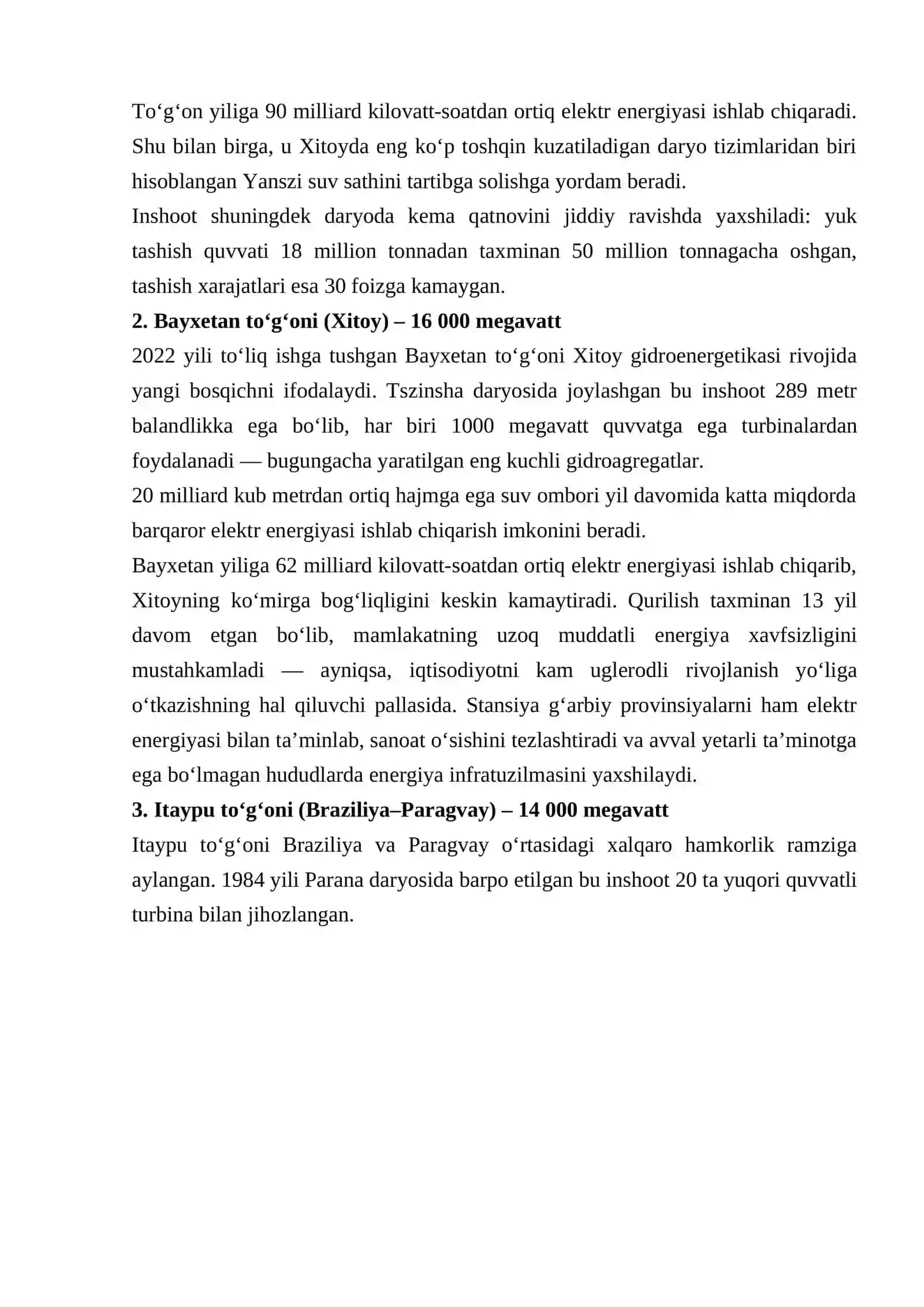 Gidroenergetika resurslari 4