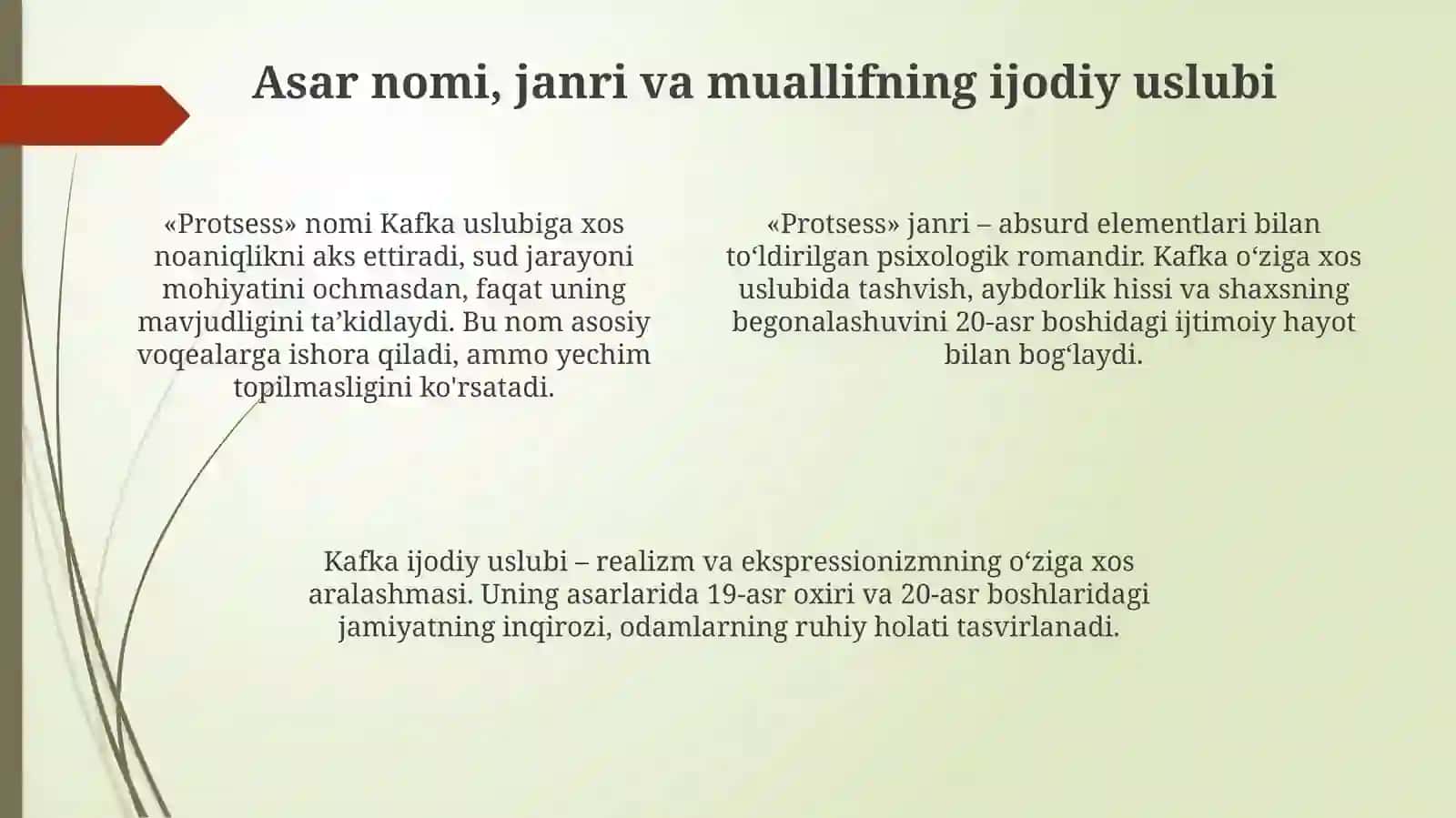 Frans Kafka Jarayon asari 4