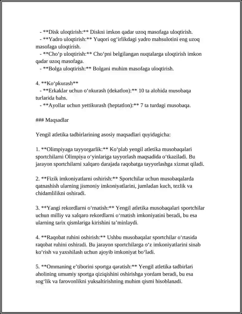 Yengil Atletika Boyicha Musobaqalar 4