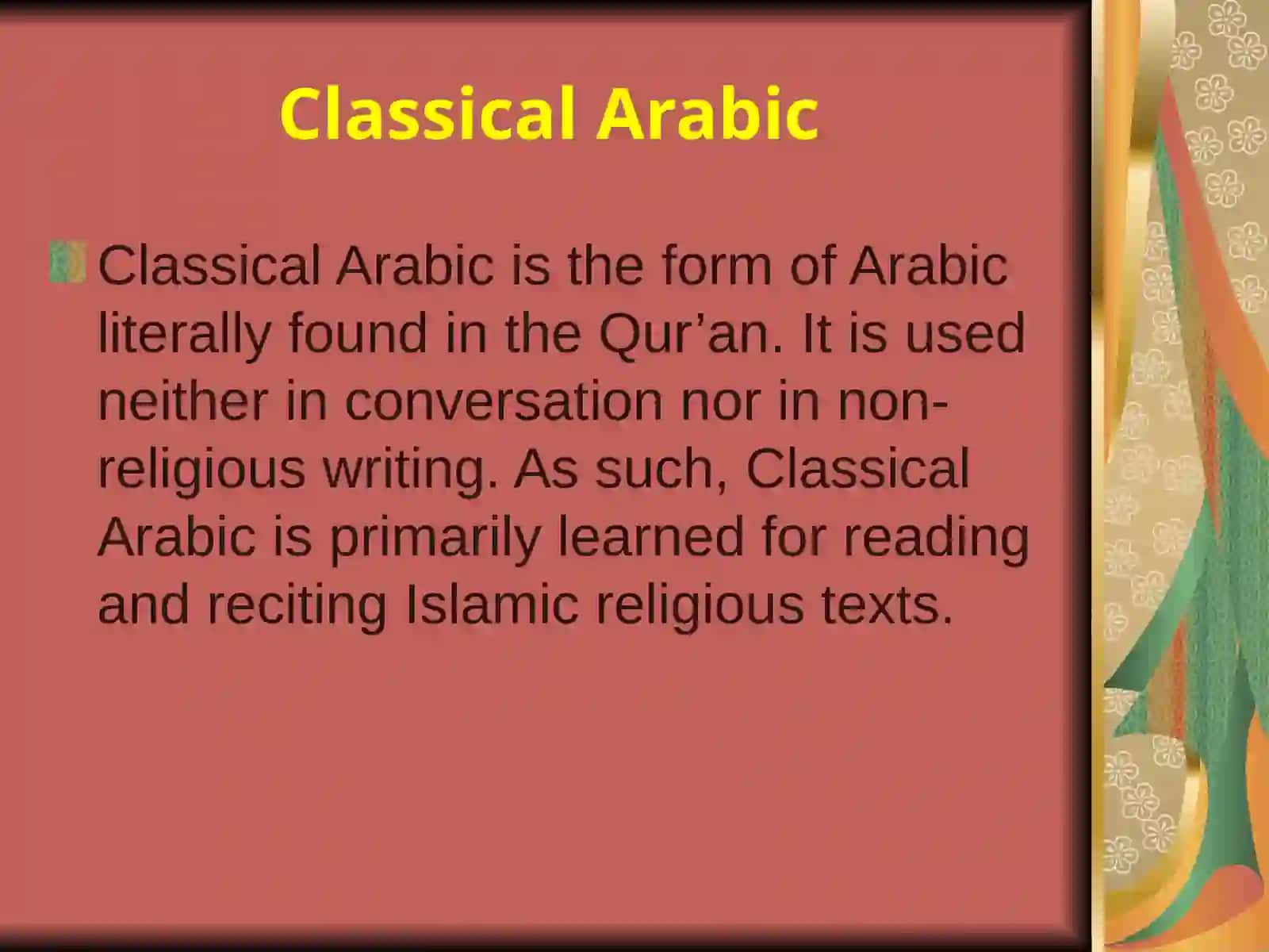 ARABIC 4