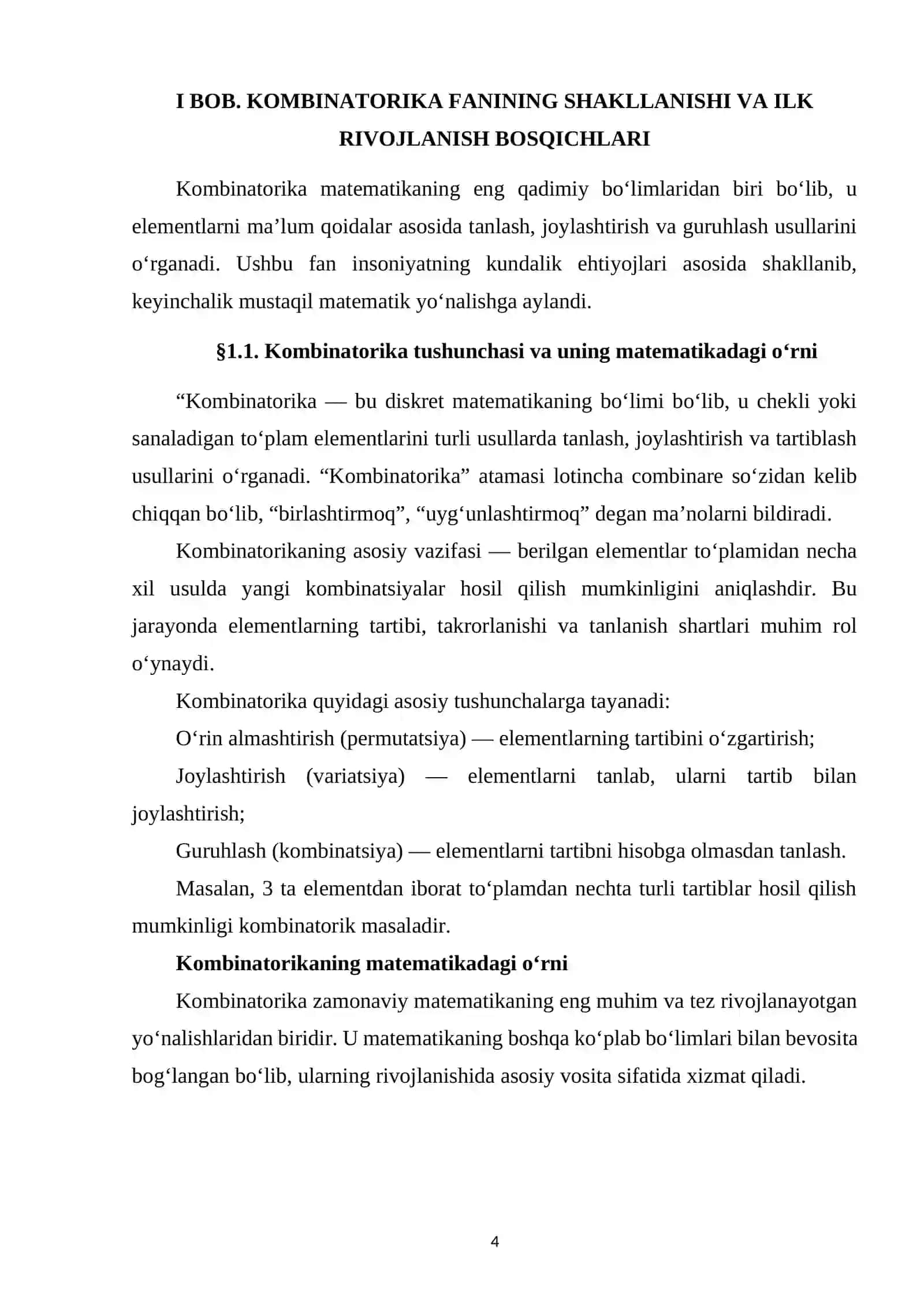 KOMBINATORIKA FANI NRIVOJLANISH TARIXI 4