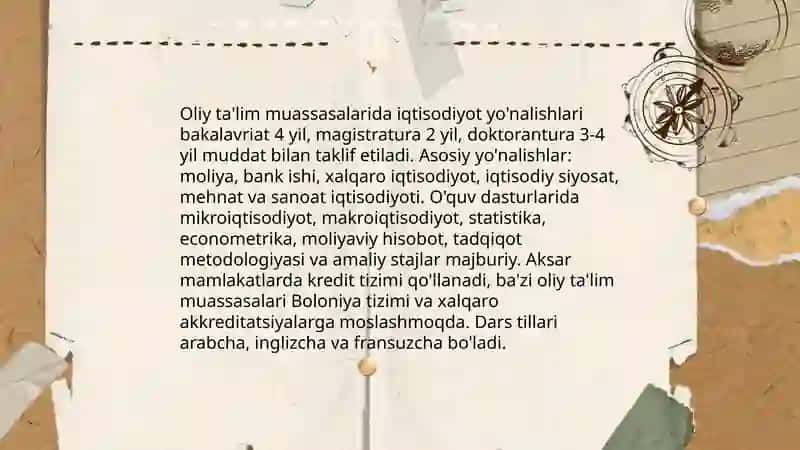Arab Mamlakatlaring iqtisodiyot talimi 4