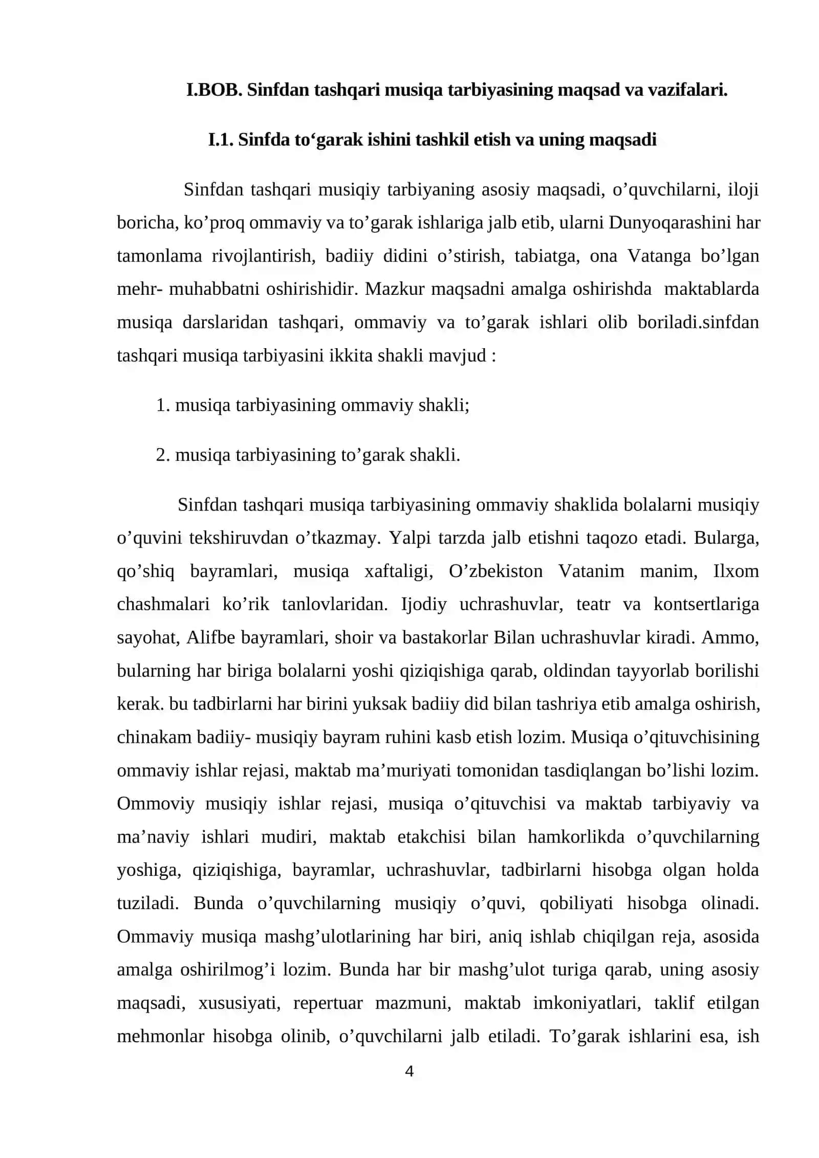 Sinfdan tashqari musiqa tadbirlarining maqsad va vazifalari 4