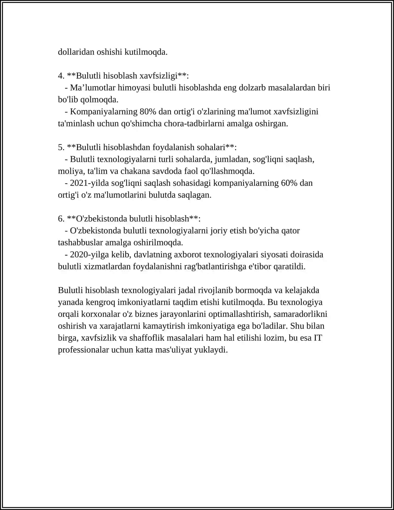 Bulutli hisoblash texnologiyalari 4