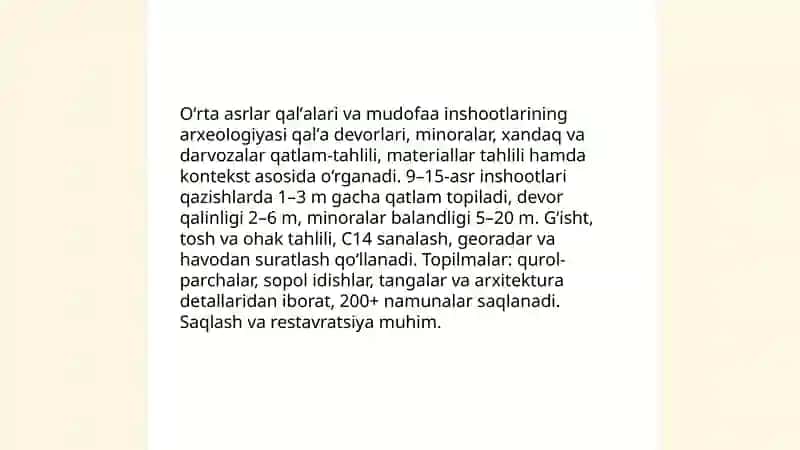 Oʻrta asirlar arxelogiyasi 4