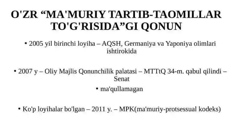 Ma'muriy Protseduralar 4