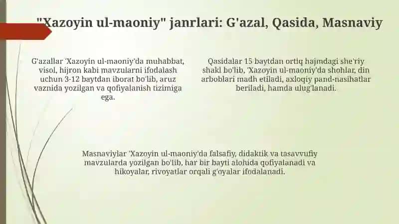 Xazoyin ul-maoniy kulliyoti 4
