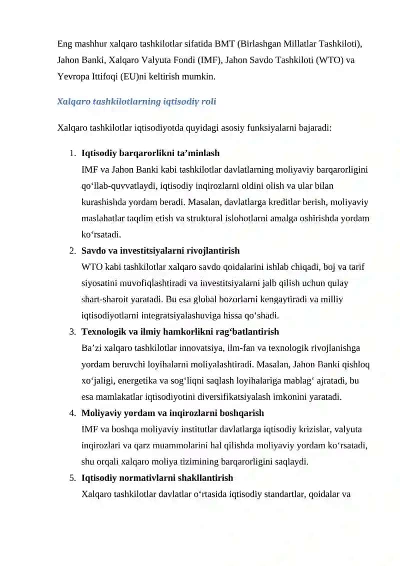 BUXGALTERIYA HISOBIDA XALQARO TASHKILOTLAR 4