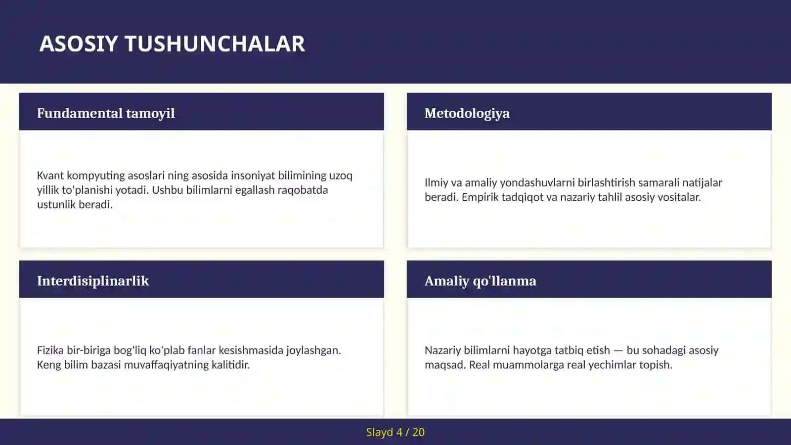 Kvant kompyuting asoslari 4