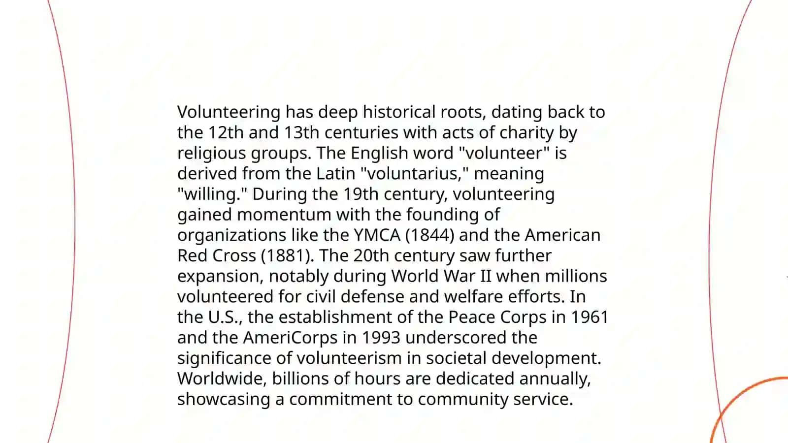 Definition of Volunteering 4
