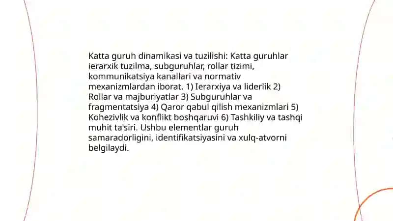 Katta guruhlar psixologiyasi 4