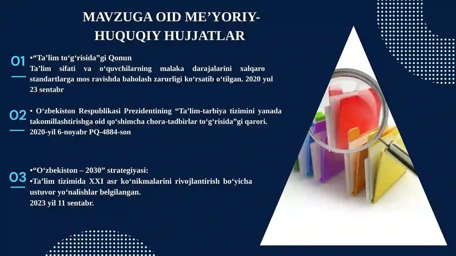 MAKTABDA TA’LIMIY LOYIHALAR BILAN SAMARALI ISHLASH 4