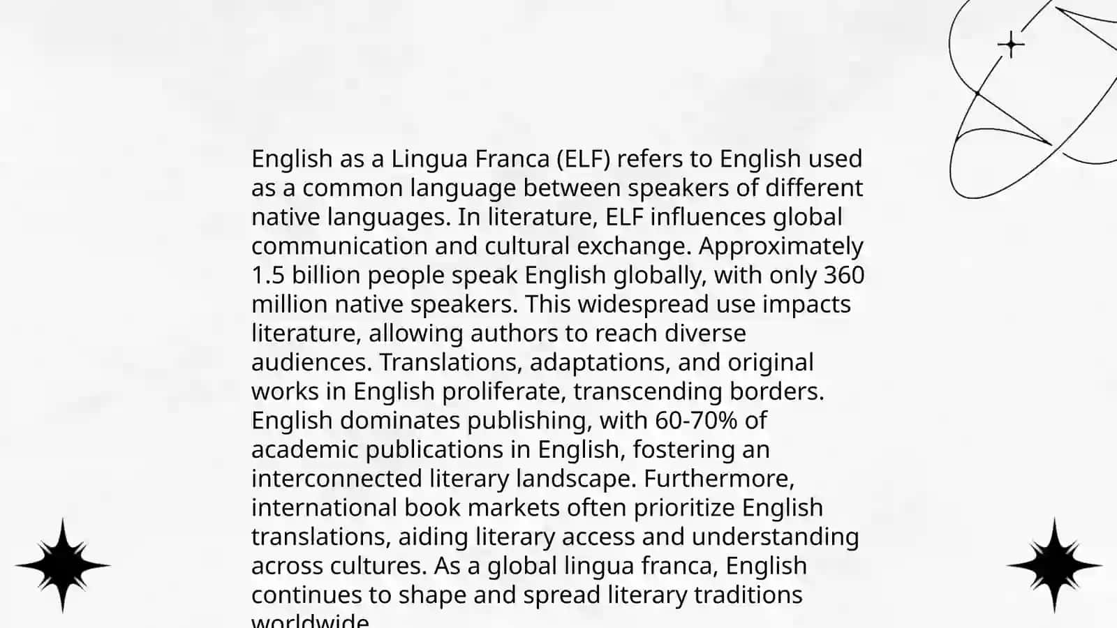 The Role of English in the Development of World Literature 4