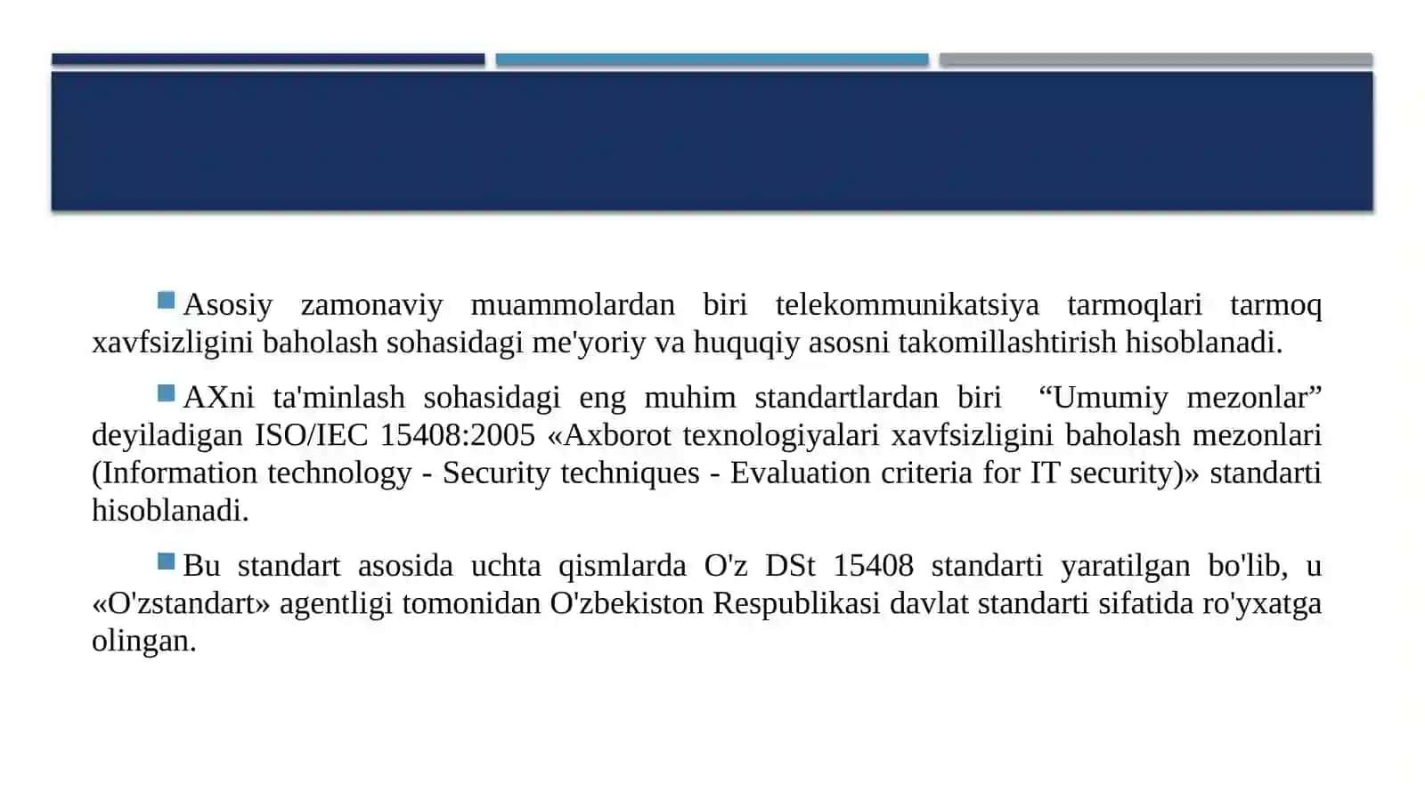 TARMOQ XAVFSIZLIGI STANDARTLARI 4