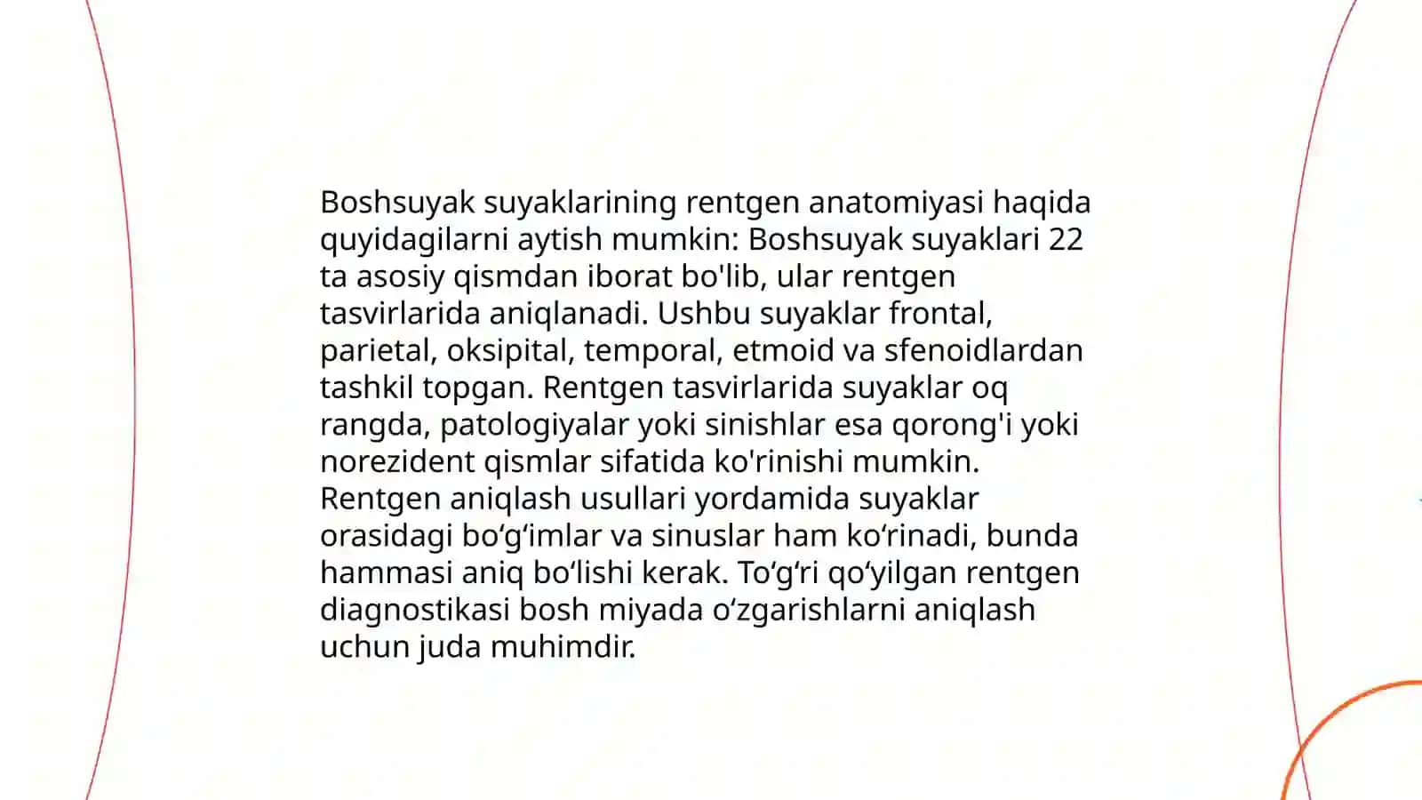 Skelet suyaklarining rentgenanatomiyasi 4