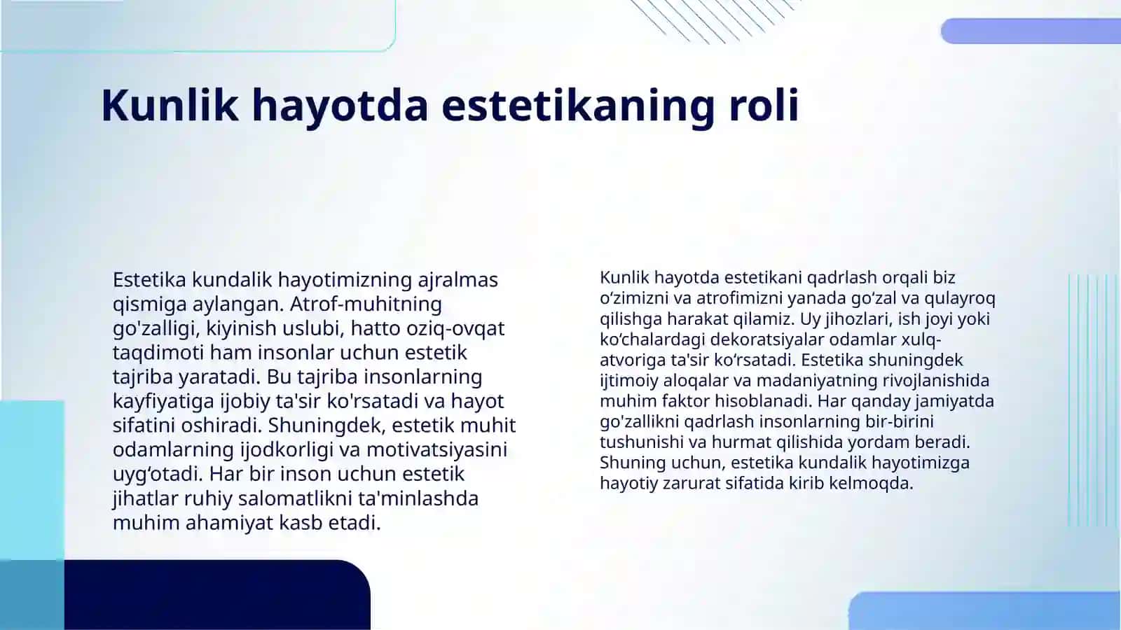 ZAMONAVIY JAMIYAT ESTUTIKA MUAMMOLARI 4