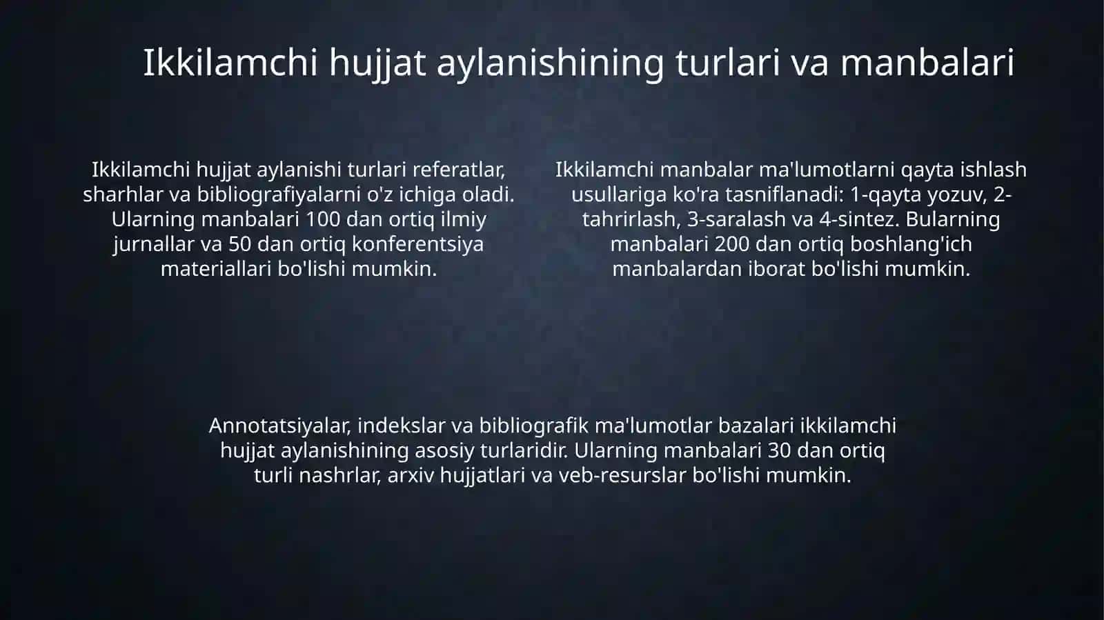 Ikkilamchi hujjat aylanishi: Ta'rif, ahamiyat va turlari 4
