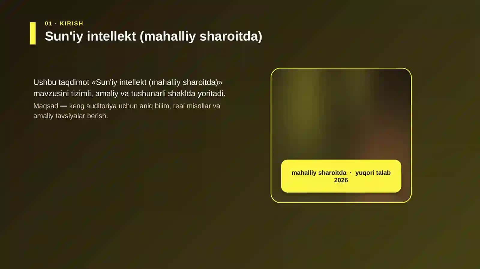 Sun'iy intellekt (mahalliy sharoitda) 4