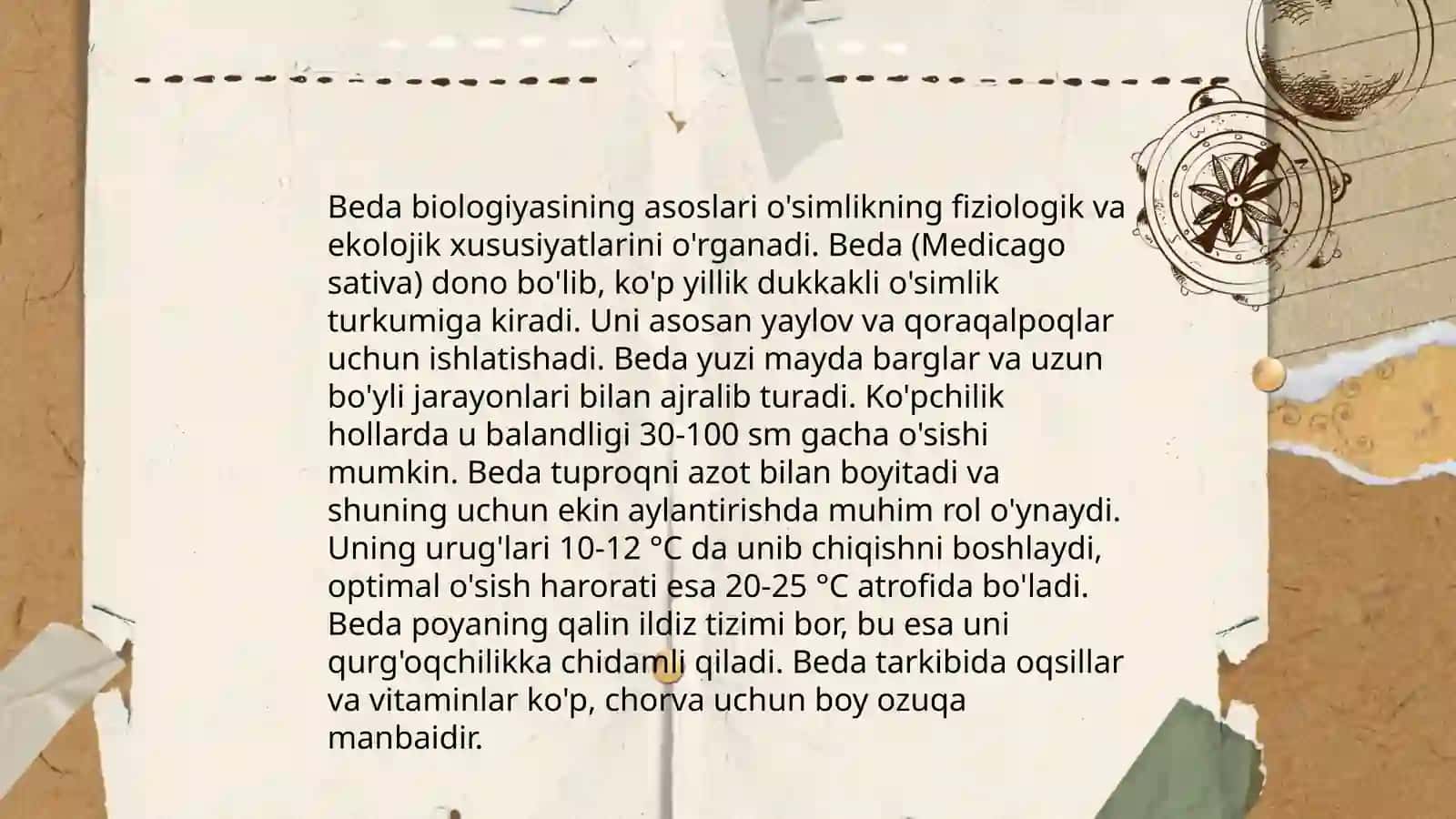 Beda biologiyasi va texnologiyasi 4