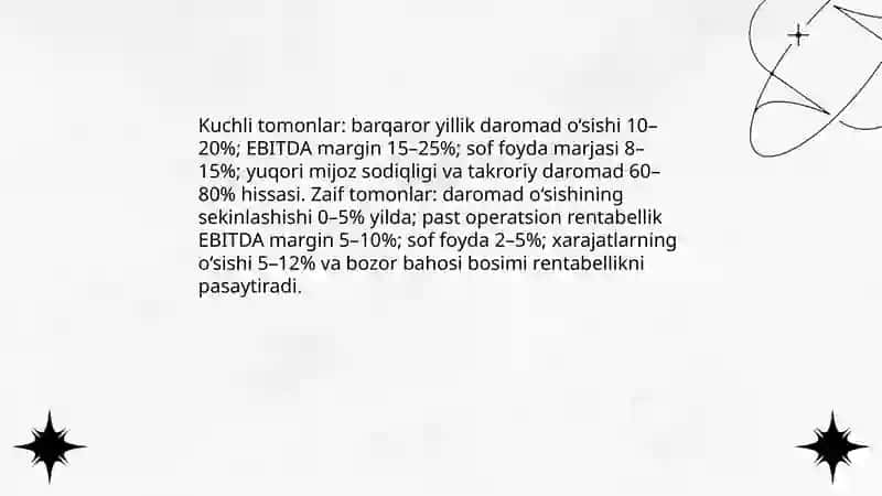 Moliyaviy barqarorlik va likvidlik 4