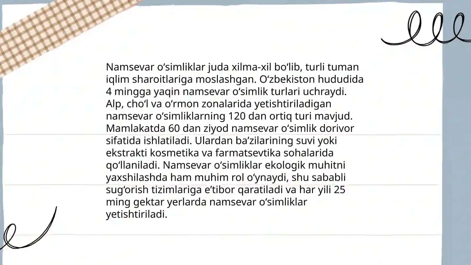Namsevar oʻsimliklar 4