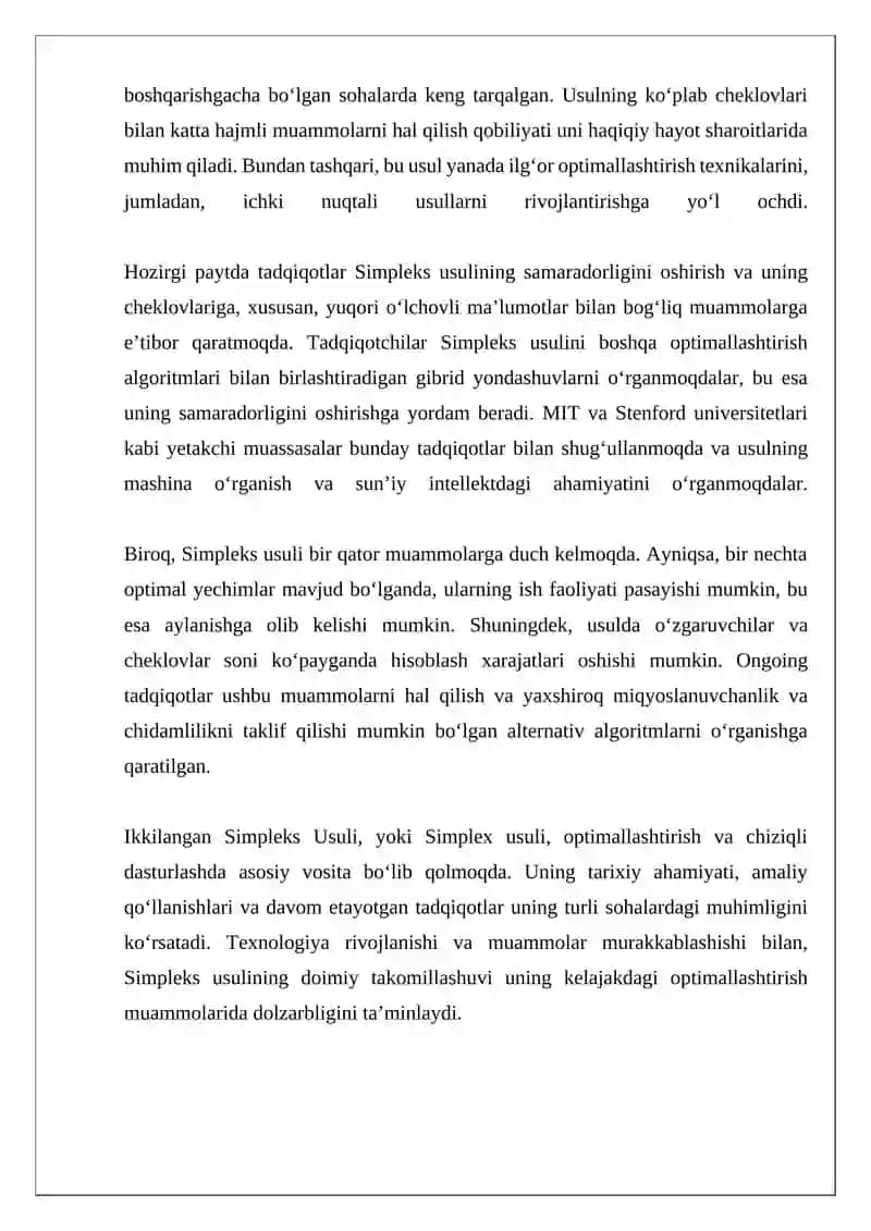 Ikkilangan Simpleks Usuli 4