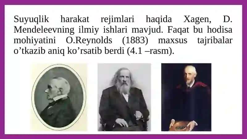 Suyuqlikning Harakat tartibi 4