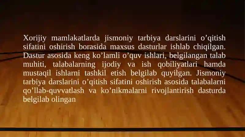 JISMONIY TARBIYA VA SPORT SOHASIDA ILG’OR XORIJIY TAJRIBALAR. 4