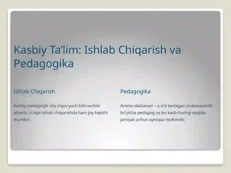 Kasbiy Ta’lim 4