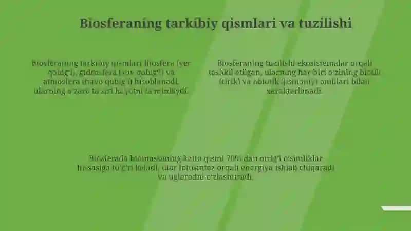 Biosfera haqida tushuncha va uning chegaralari 4