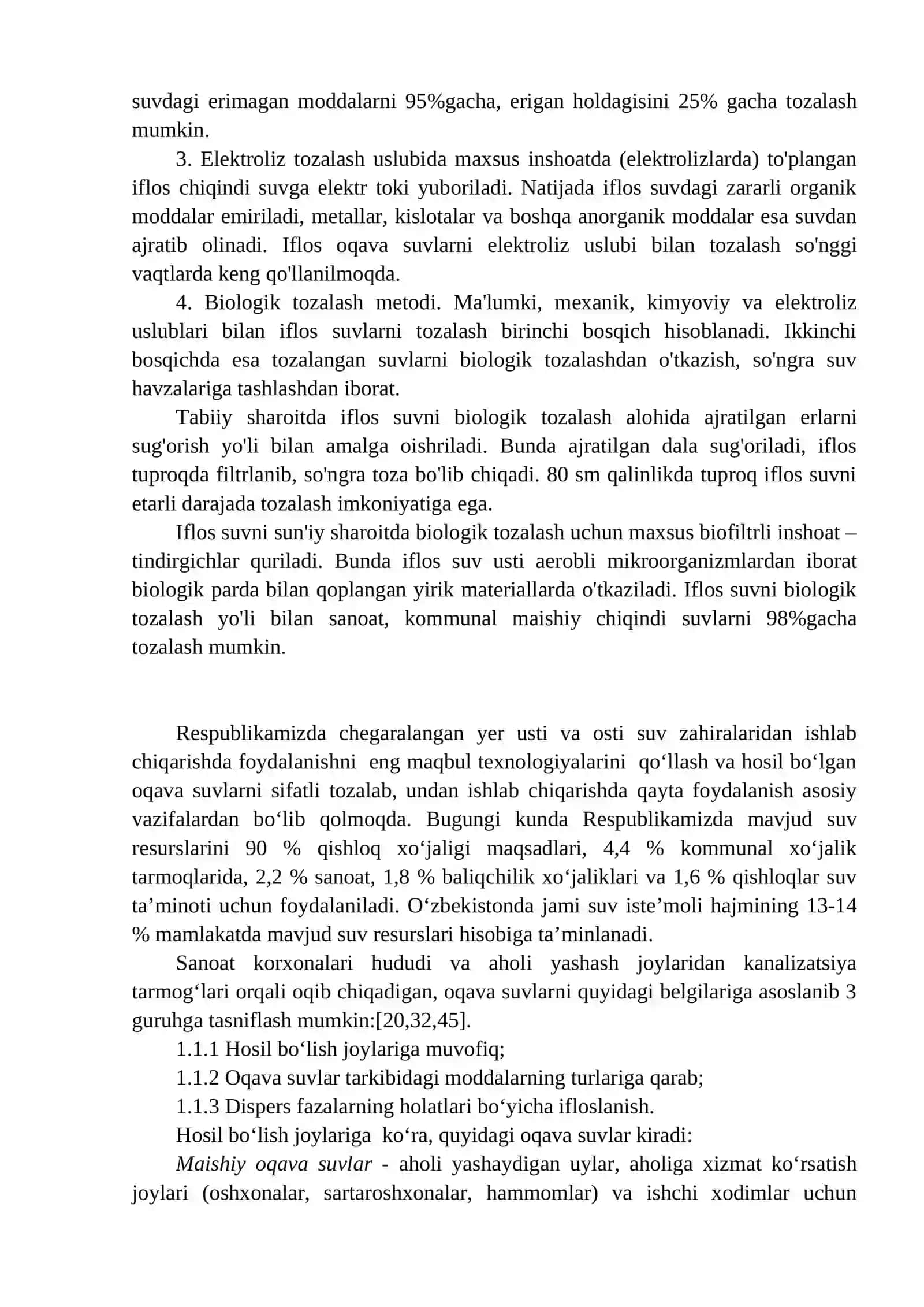 Suvlarni tozalash usullari 4