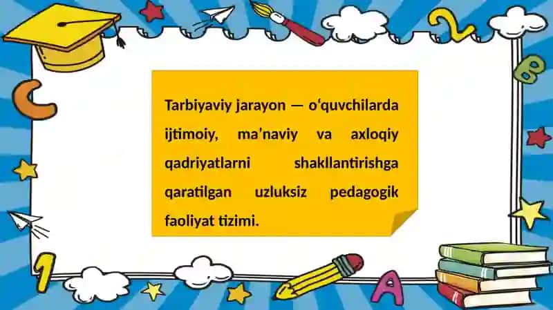 Tarbiyaviy ishlarni metodikasini fanidan glossariy 4